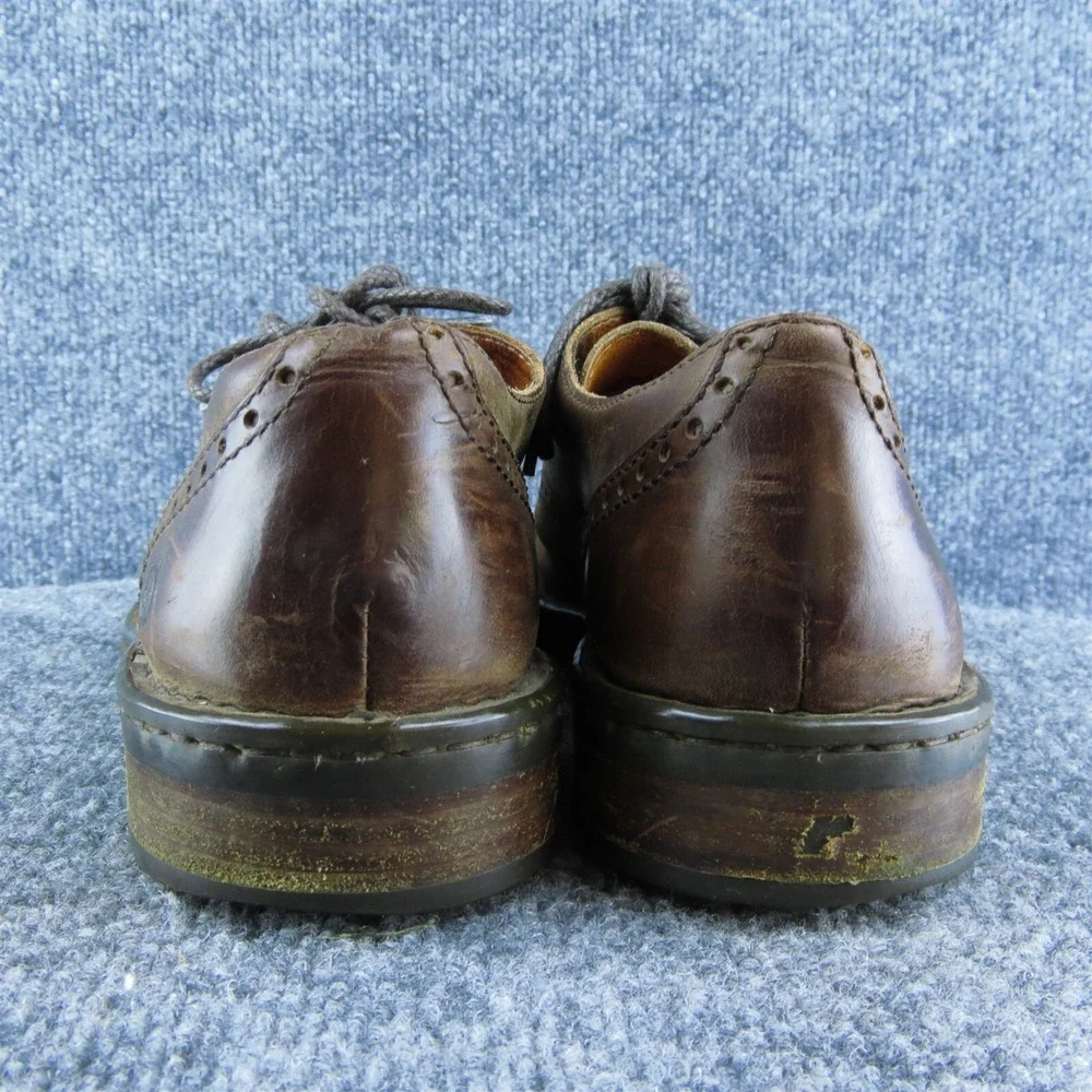 Born  Men Derby Oxfords Shoes Brown Leather Lace Up Size 8 Medium‎